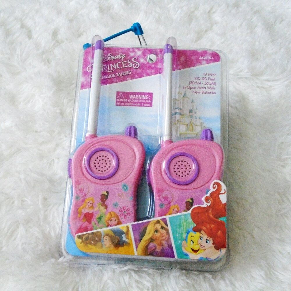 Disney Princess Walkie Talkies Girls Pink Aurora Tiana Rapunzel
